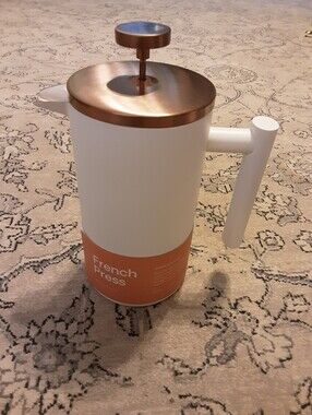 Teaspressa White and Copper French Press